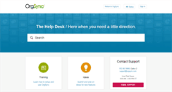 Desktop Screenshot of help.orgsync.com