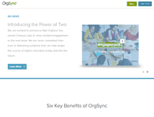 Tablet Screenshot of orgsync.com