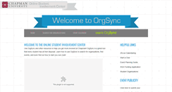 Desktop Screenshot of chapman.orgsync.com