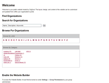 Tablet Screenshot of du.orgsync.com
